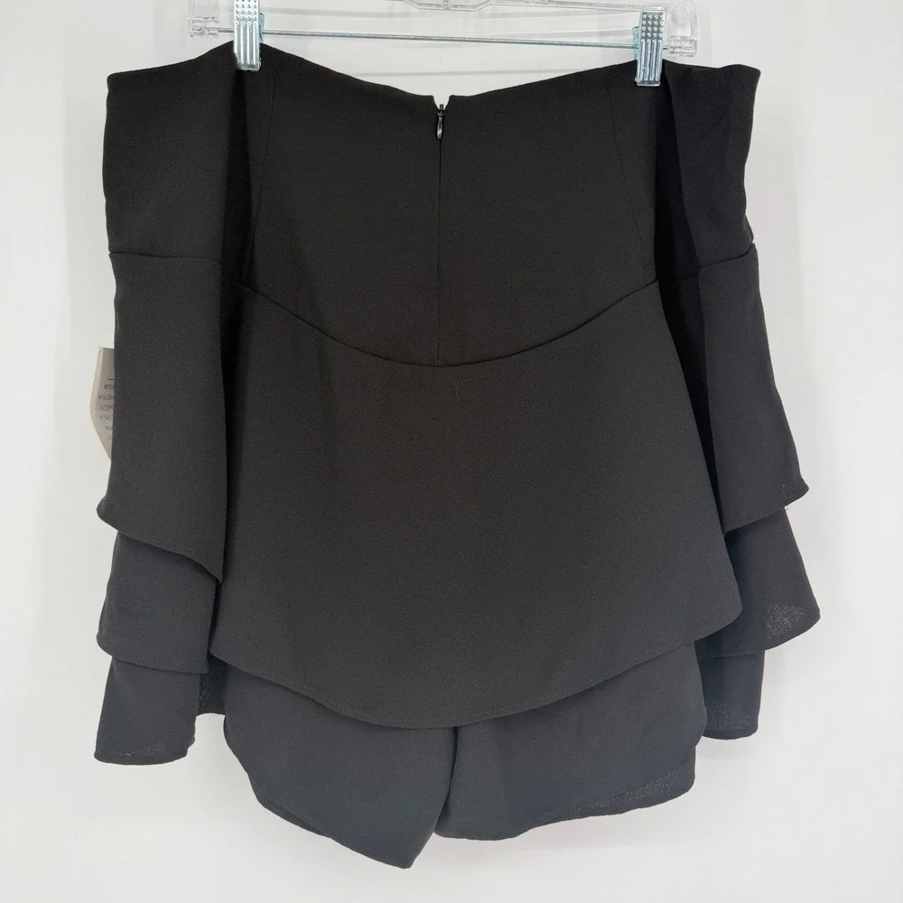 NWT‎ Eloquii Tiered Ruffle Skort High Waist Flared Wide Leg Short Plus Size 18